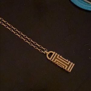 Tory Burch Gold Pendant Necklace (made for Fitbit)